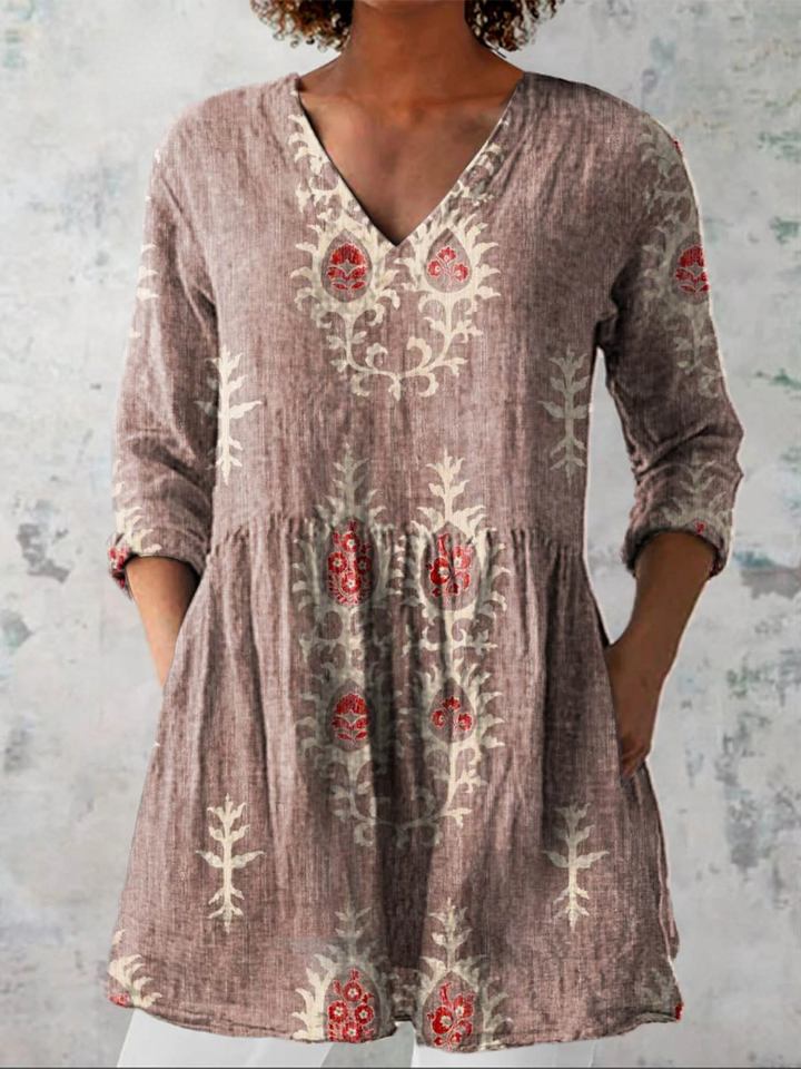Maeve | Lange V-hals blouse