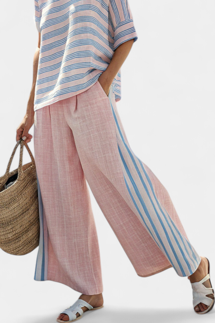 Virella | Zachte pastel linnen set