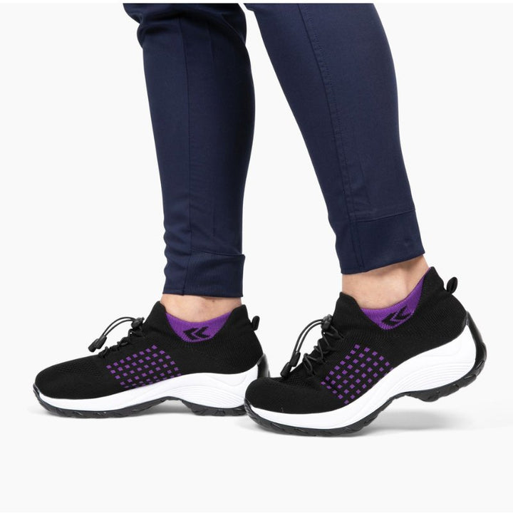 Chaussures Ortho Stretch Comfort - Noir et violet